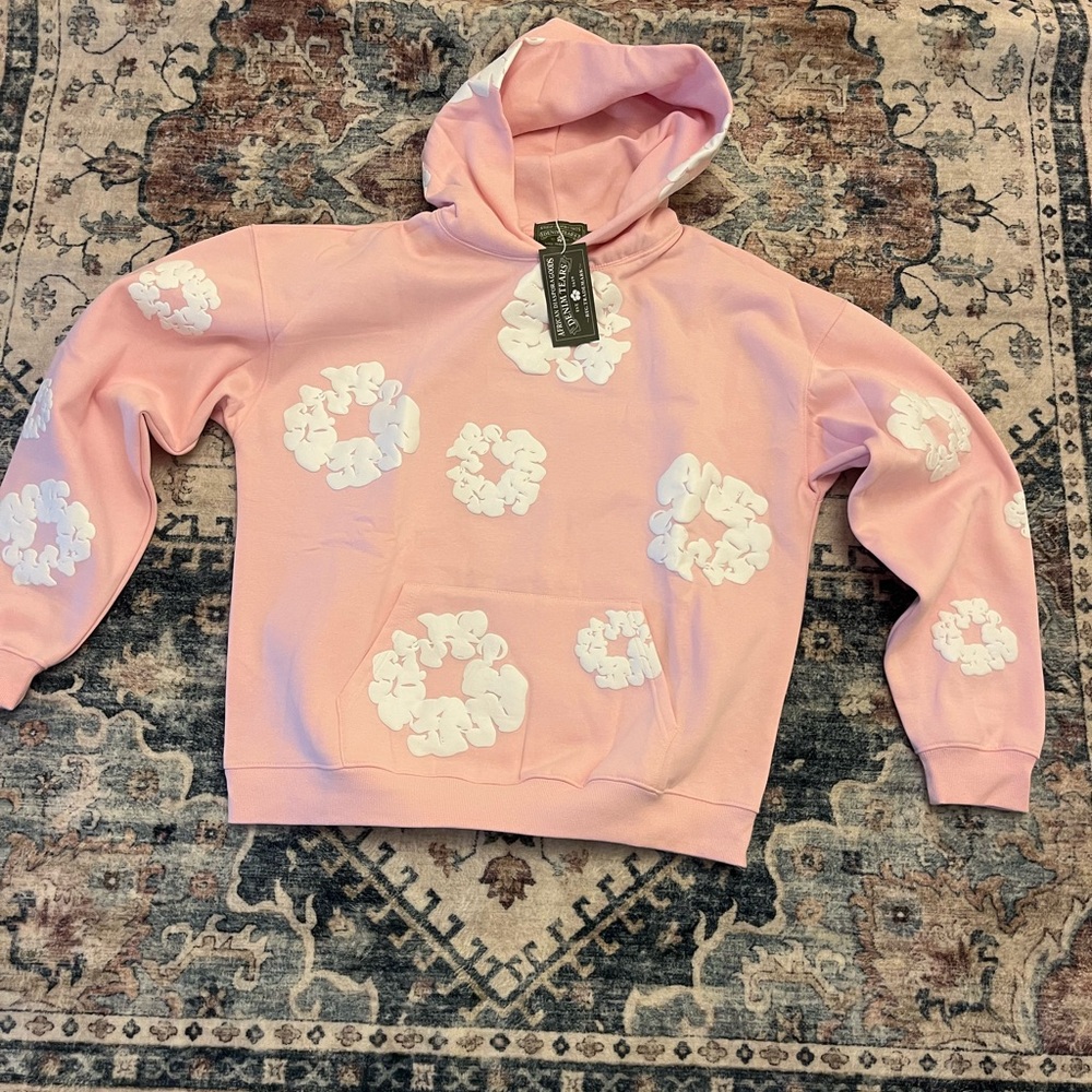Pink Denim Tears Hoodie - Picture 1 of 4